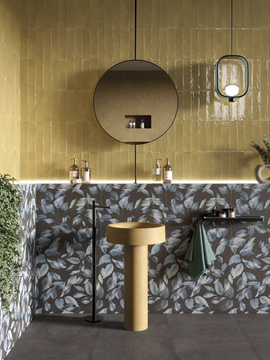 Carrelage mural intérieur couleur Ocra en vente à Hyères proche de Toulon dans le Var