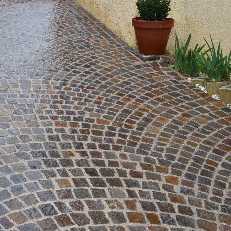 Pavé Porphyre à La Garde proche de Toulon dans le Var