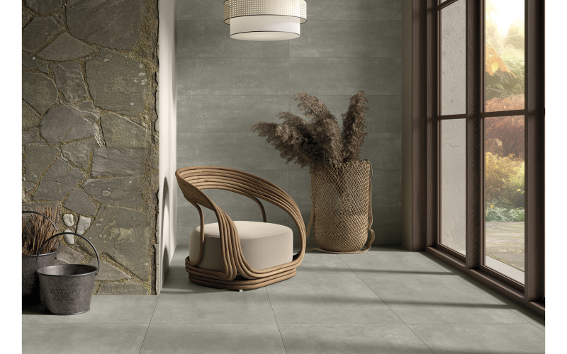 Carrelage effet béton intérieur et extérieur Progetto Baucer à La Garde dans le 83