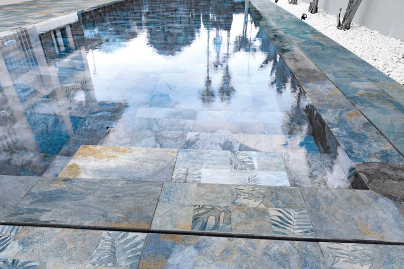 CARRELAGE PISCINE ASPEN BLUE