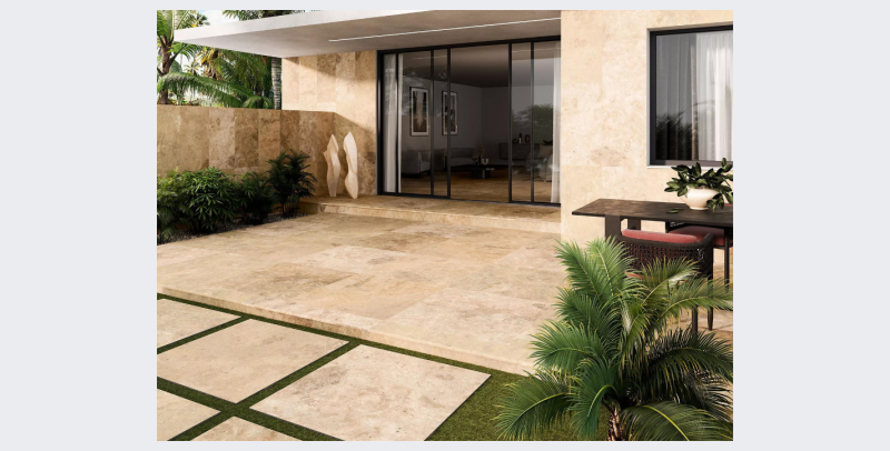 Acheter du carrelage extérieur antiderapant imitation travertin à La Garde proche de Toulon dans le Var